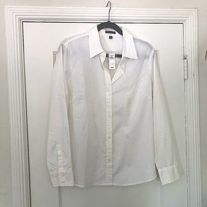 Gap Stretch Long sleeve white button down NWT